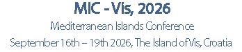 MIC-VIS, 2026